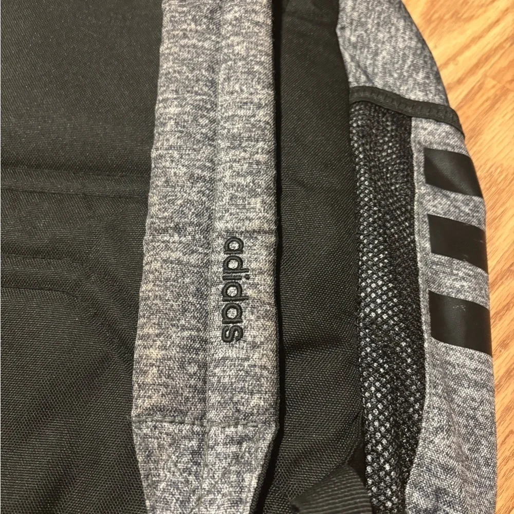Adidas Classic 3S III Gray and Black Backpack with lots of pockets